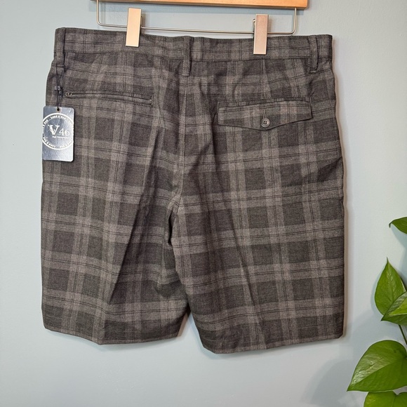 Vintage 1946 V46 Land and Sea Lightweight Gray Plaid Shorts. NWT. Men's Size 36 - Picture 5 of 11